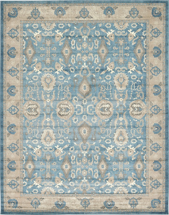 Light Blue 10' x 13' Vienna Rug Area Rugs eSaleRugs