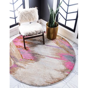 Unique Loom 8' x 8' Aurora Round Rug