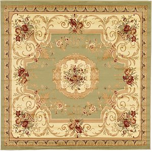 8' x 8' Classic Aubusson Square...