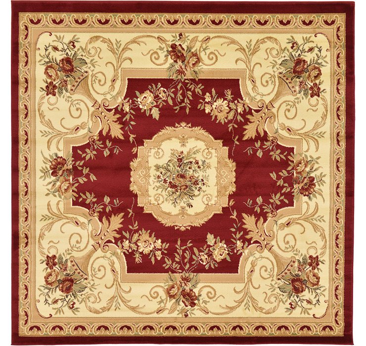 8' x 8' Classic Aubusson Square...