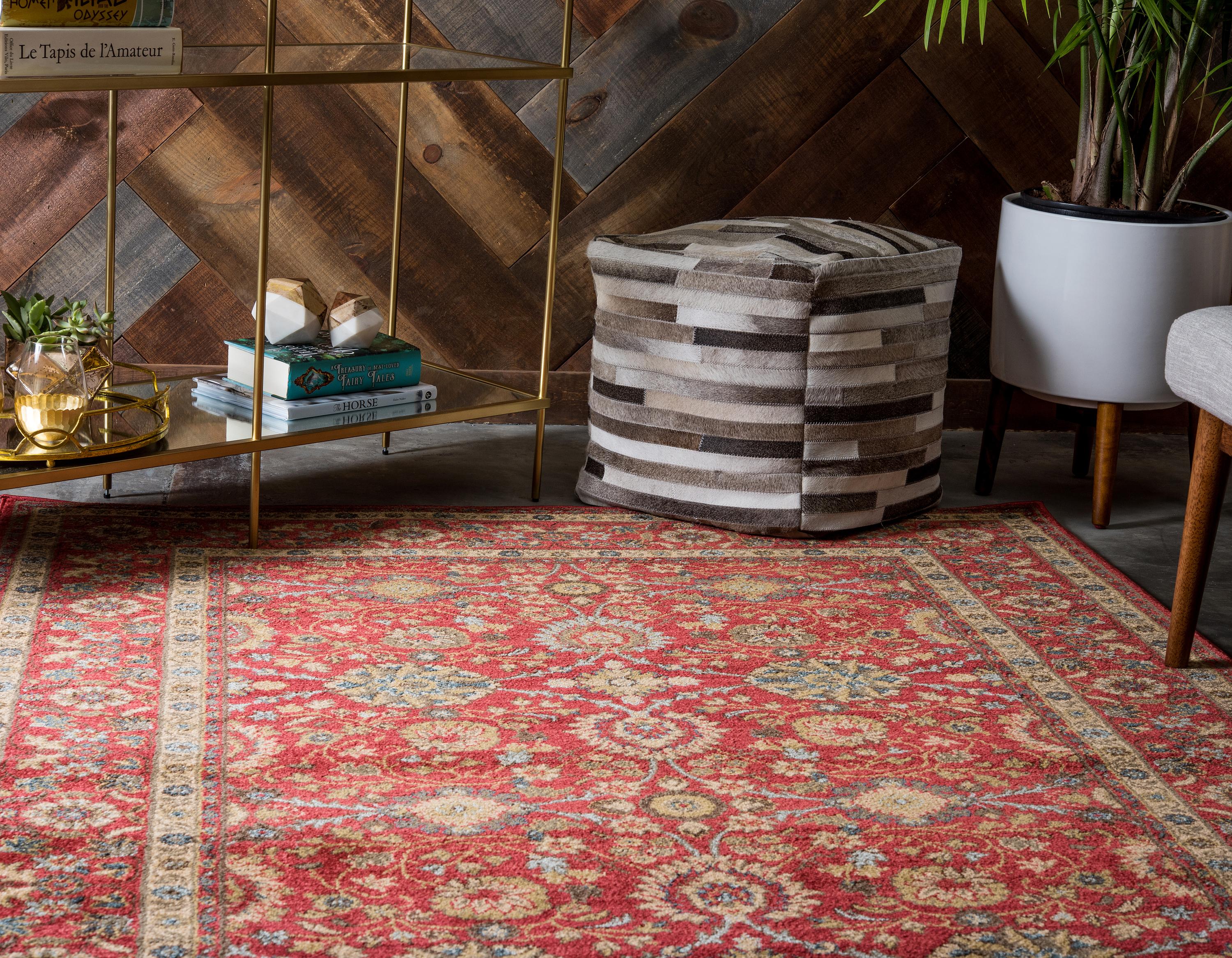 Red 3' 3 x 5' 3 Kensington Rug iRugs UK