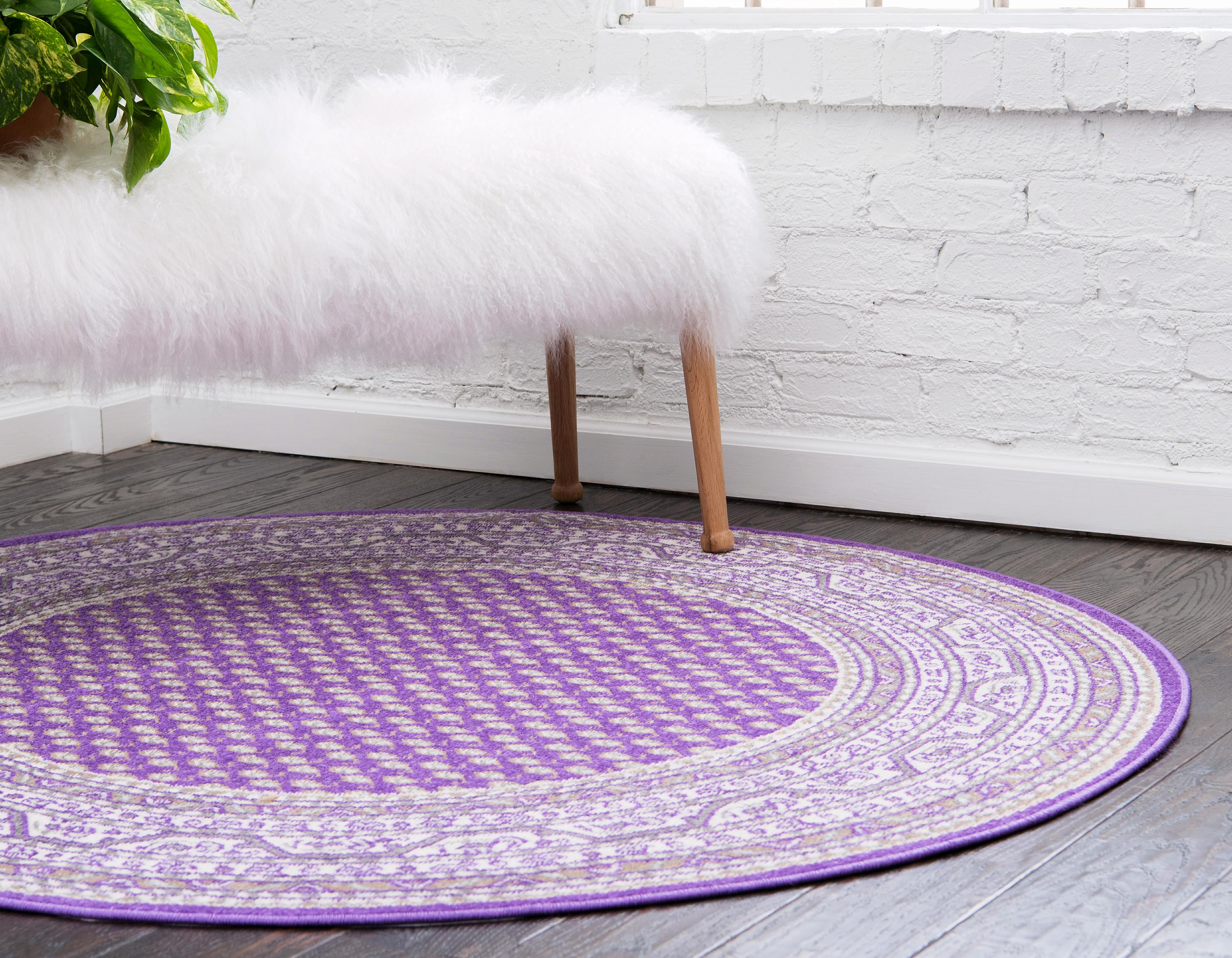 Violet 5' x 5' Tribeca Round Rug Rugs.ca