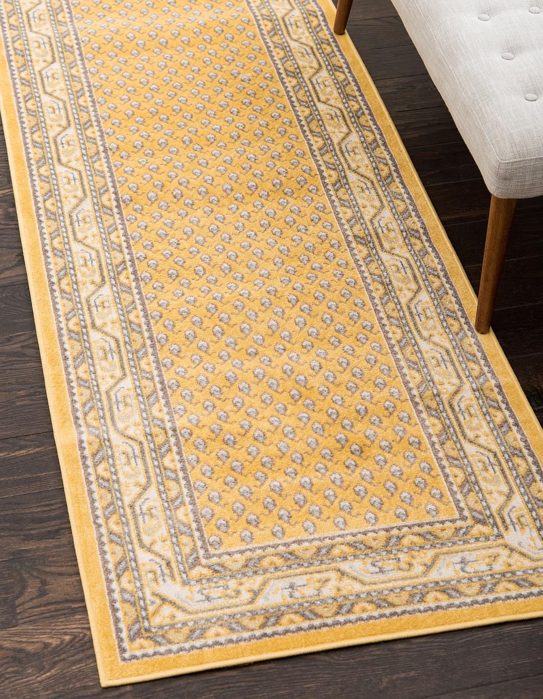 Yellow 2' 9 x 9' 10 Tribeca Runner Rug Area Rugs eSaleRugs