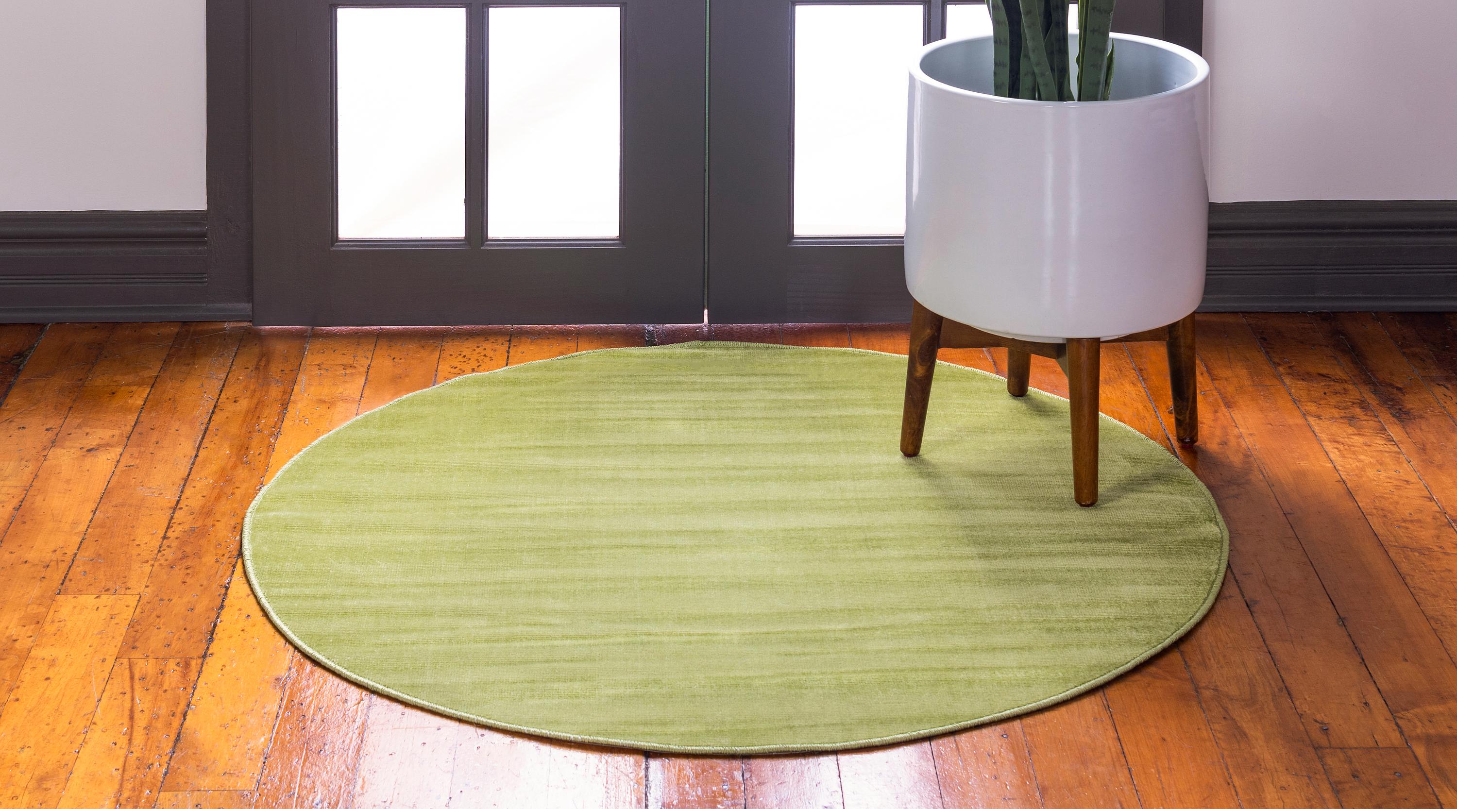 Green 8' x 8' Tribeca Round Rug eSaleRugs