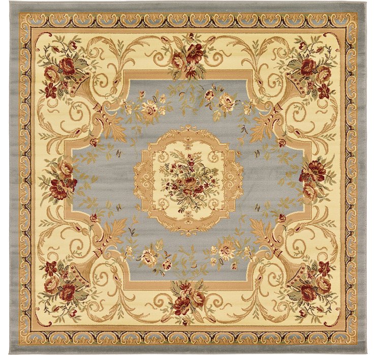 8' x 8' Classic Aubusson Square...