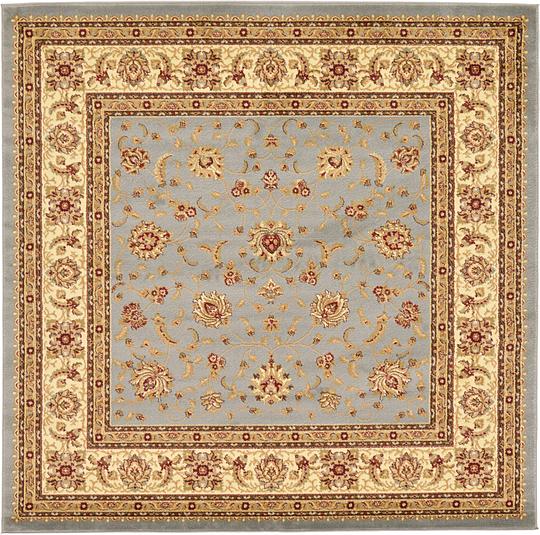 Light Blue 8 X Clic Agra Square Rug Area Rugs Irugs Uk Main Image Of Rug