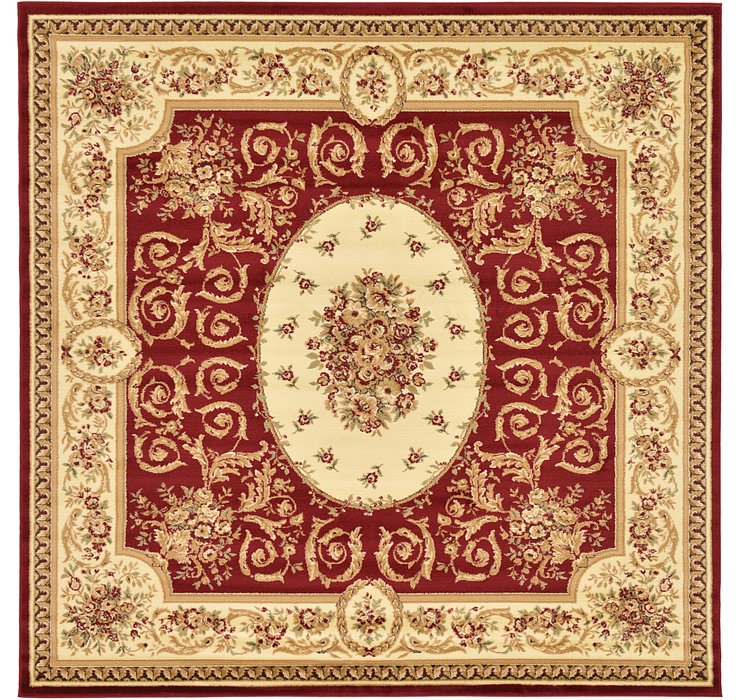 8' x 8' Classic Aubusson Square...