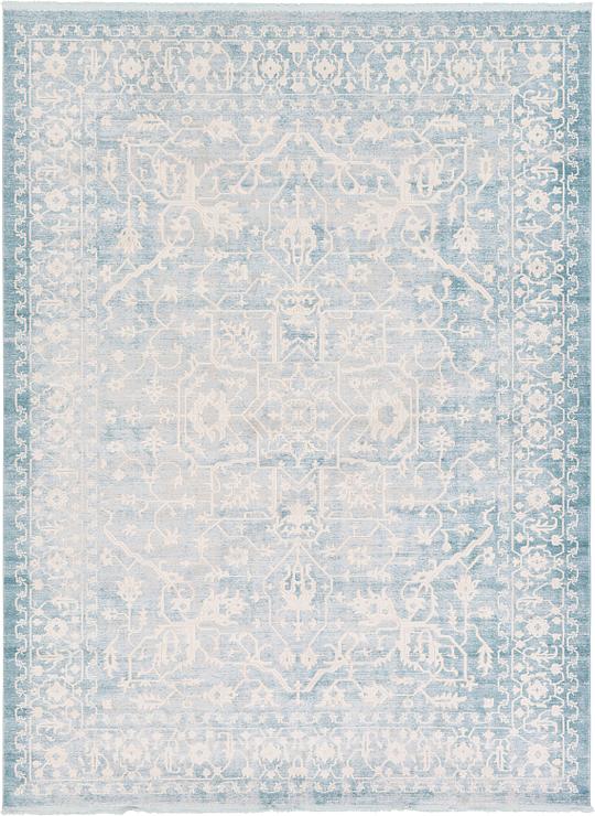 Light Blue 9' x 12' New Vintage Rug Area Rugs eSaleRugs