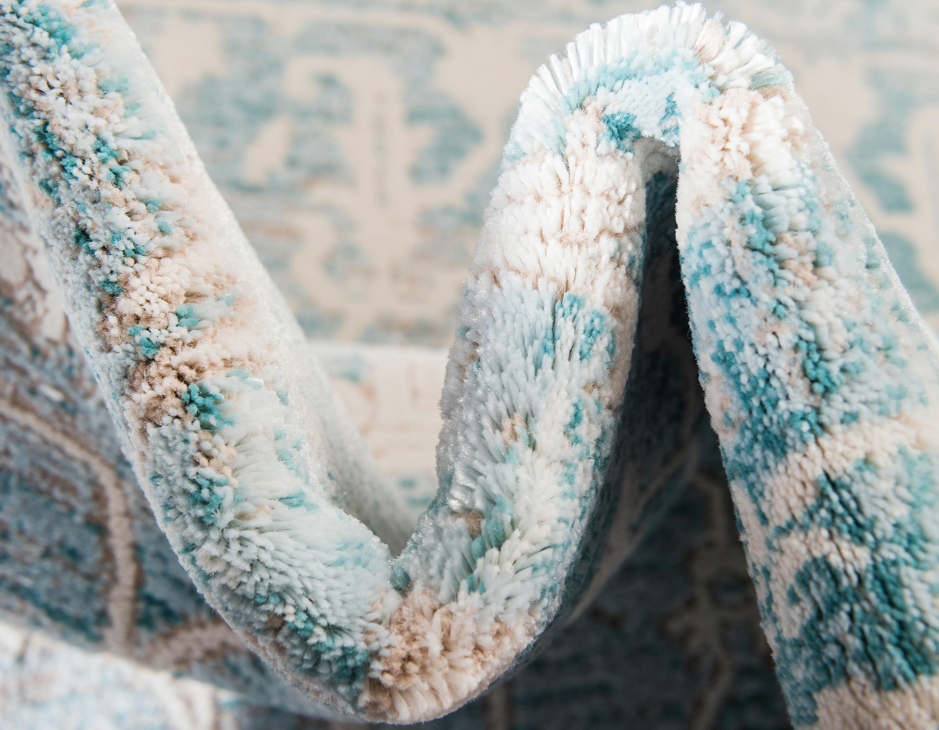 Light Blue 3' 3 x 5' 3 New Vintage Rug Rugs.ca