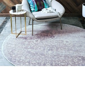 Unique Loom 8' x 8' New Classical Round Rug