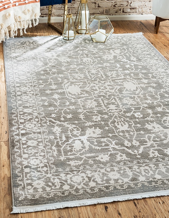 Light Gray 245cm x 345cm New Vintage Rug Area Rugs AU Rugs