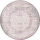 245cm x 245cm New Vintage Round Rug thumbnail image 1