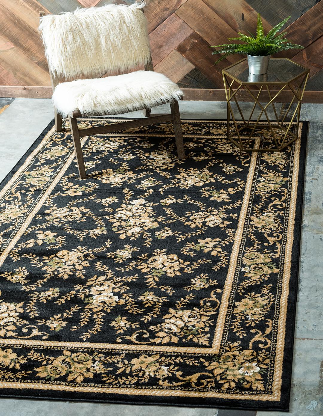 Black 7 X 10 Classic Aubusson Rug Area Rugs Ca Main 7 X 10 Classic Aubusson Rug Photo