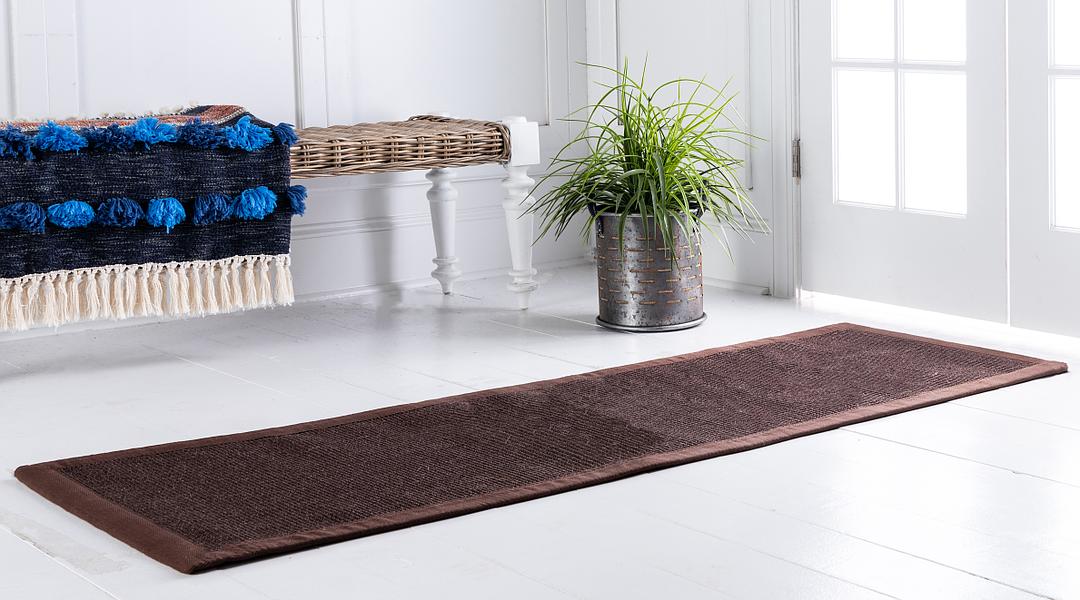 Brown 2' 5 x 10' Sisal Runner Rug iRugs UK