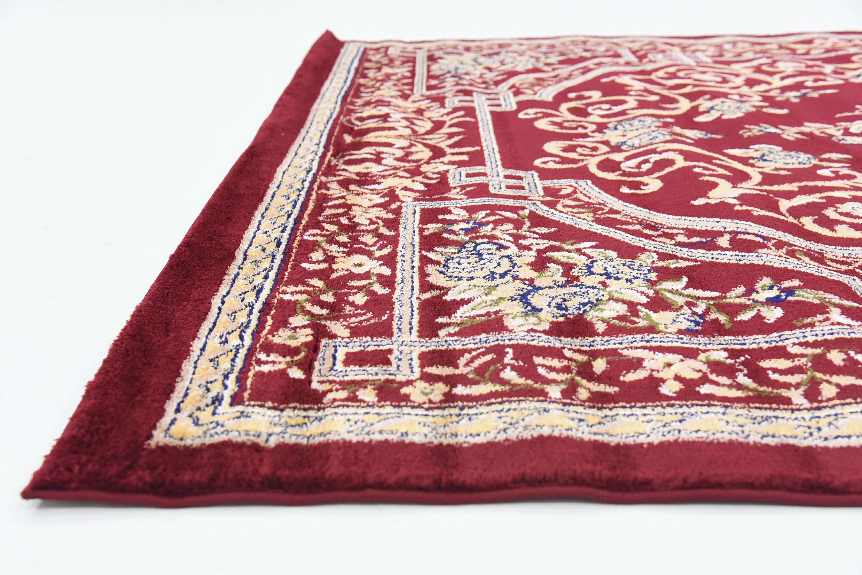 Burgundy 7' x 10' Classic Aubusson Rug Area Rugs eSaleRugs