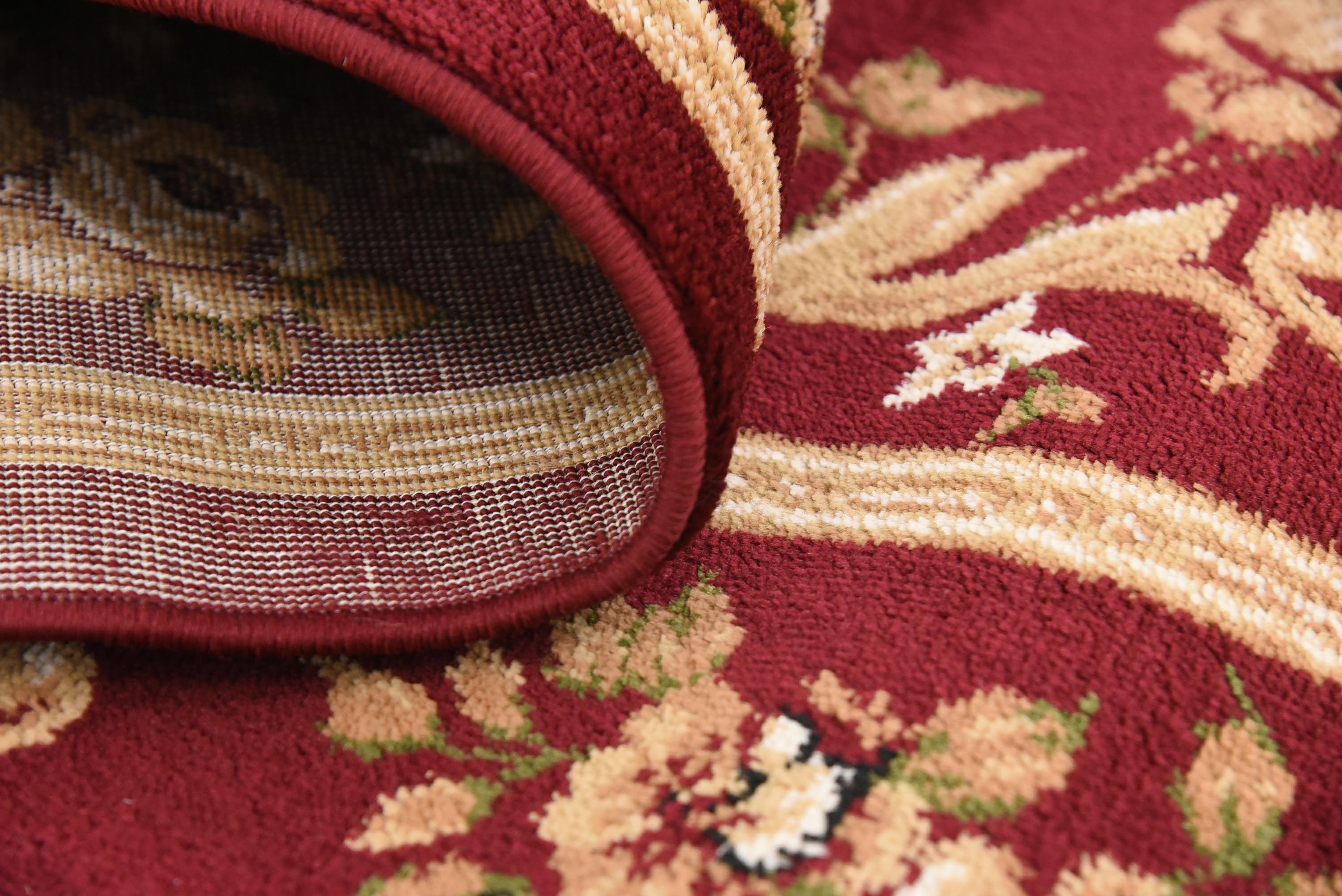 Burgundy 7' x 10' Classic Aubusson Rug eSaleRugs