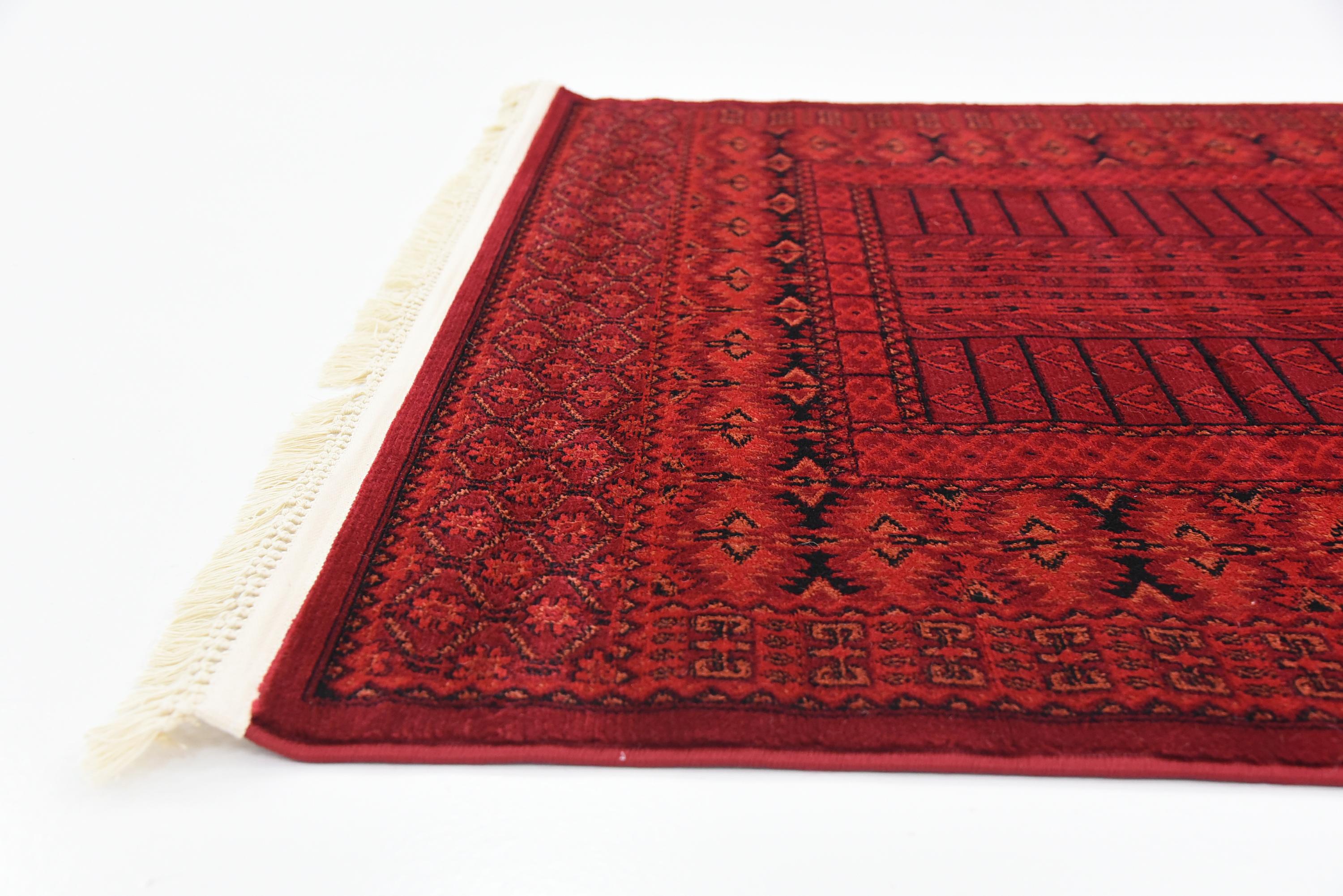 Red 4' x 6' Bokhara Rug eSaleRugs