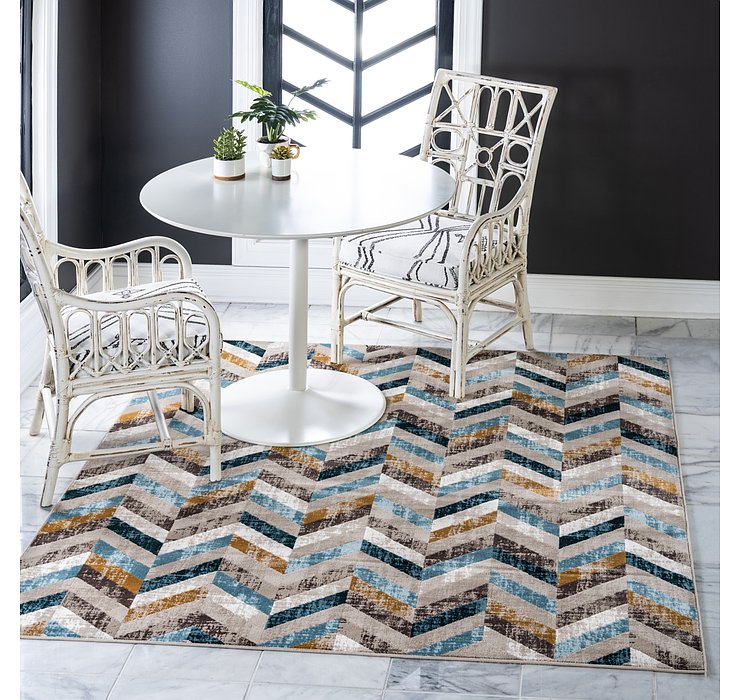 6' x 6' Illusion Square Rug