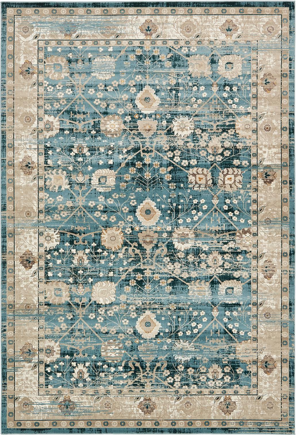 Dark Blue 7' x 10' Montreal Rug Area Rugs eSaleRugs