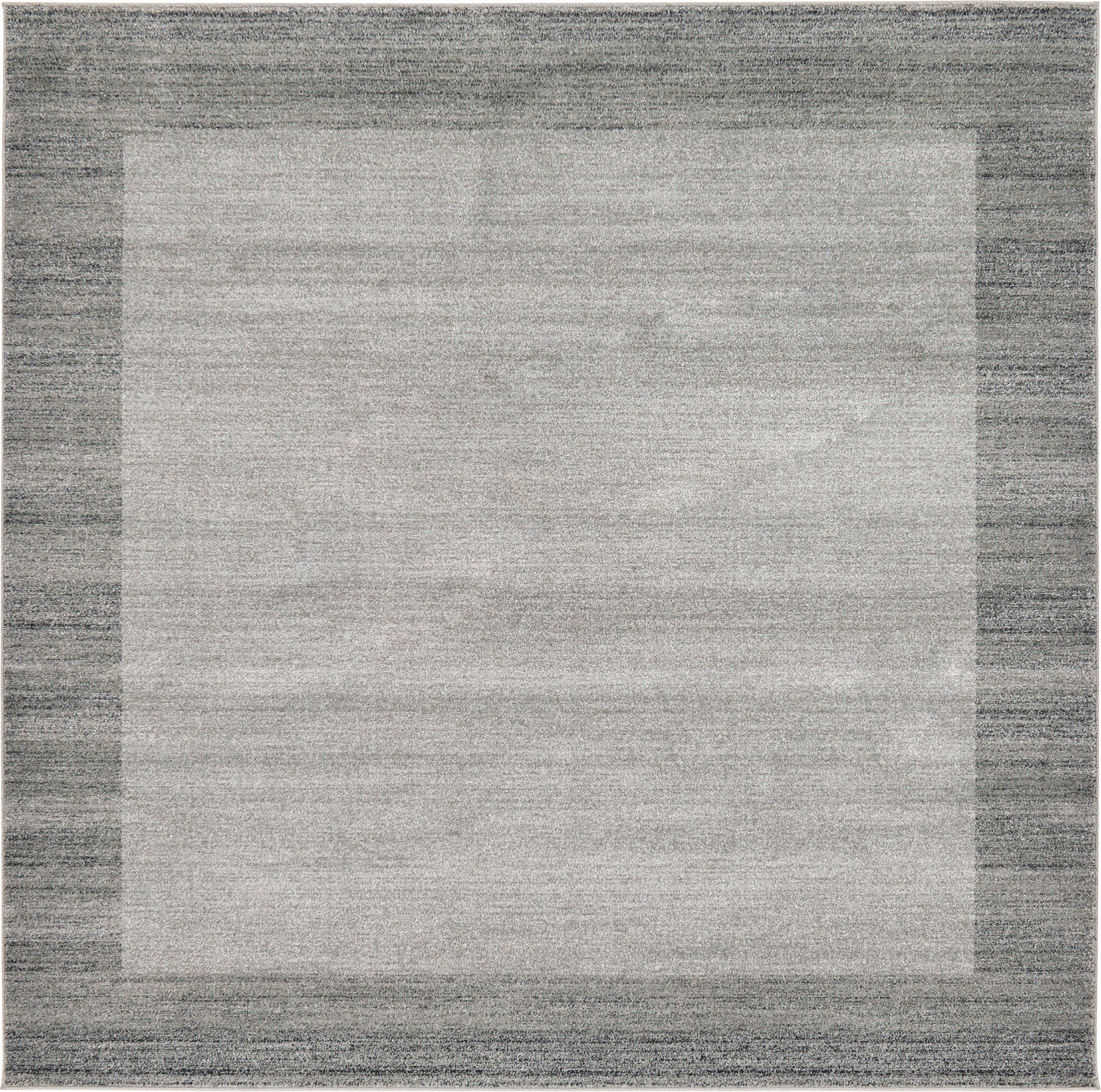 Light Gray 8' x 8' Loft Square Rug eSaleRugs