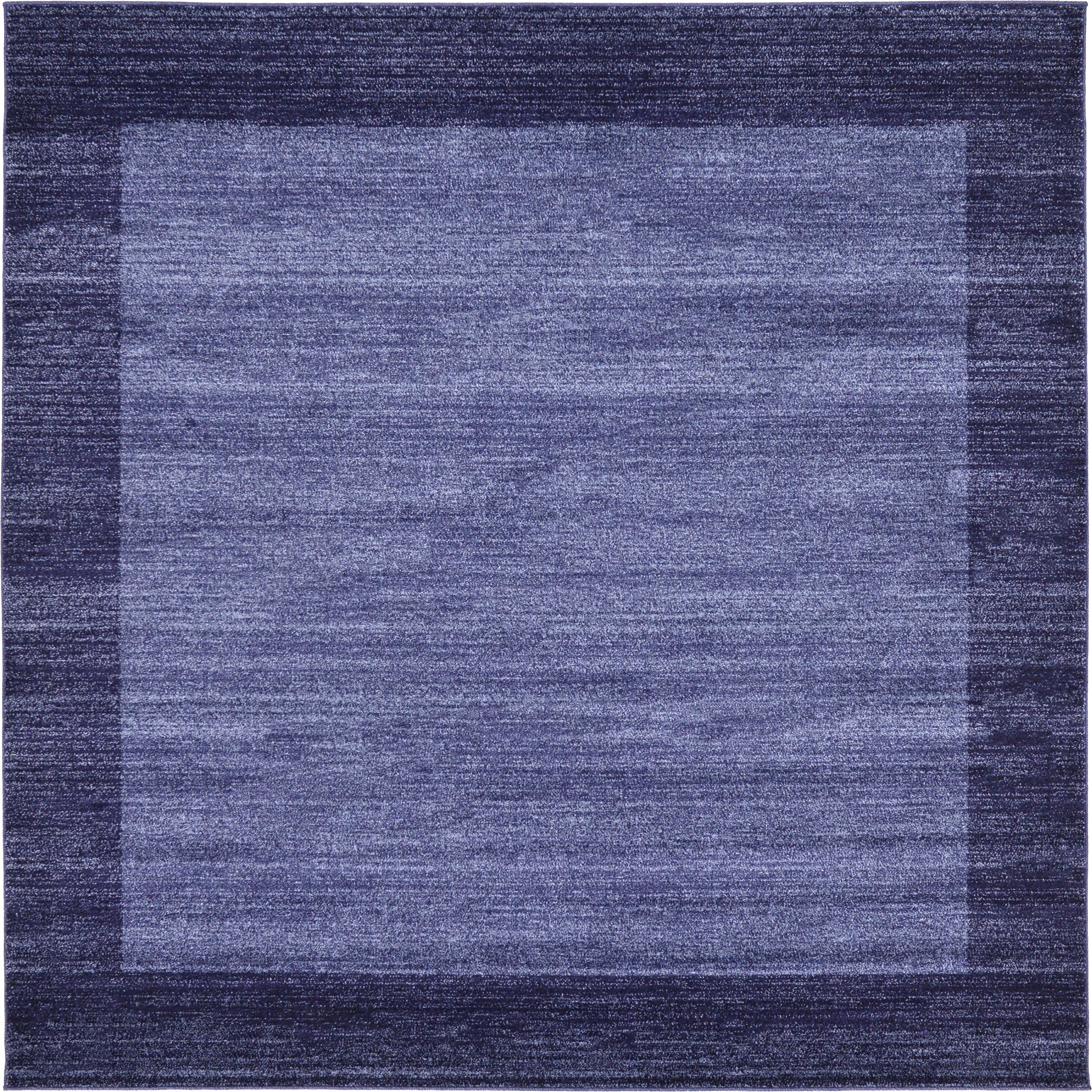 Navy Blue 8' x 8' Loft Square Rug eSaleRugs