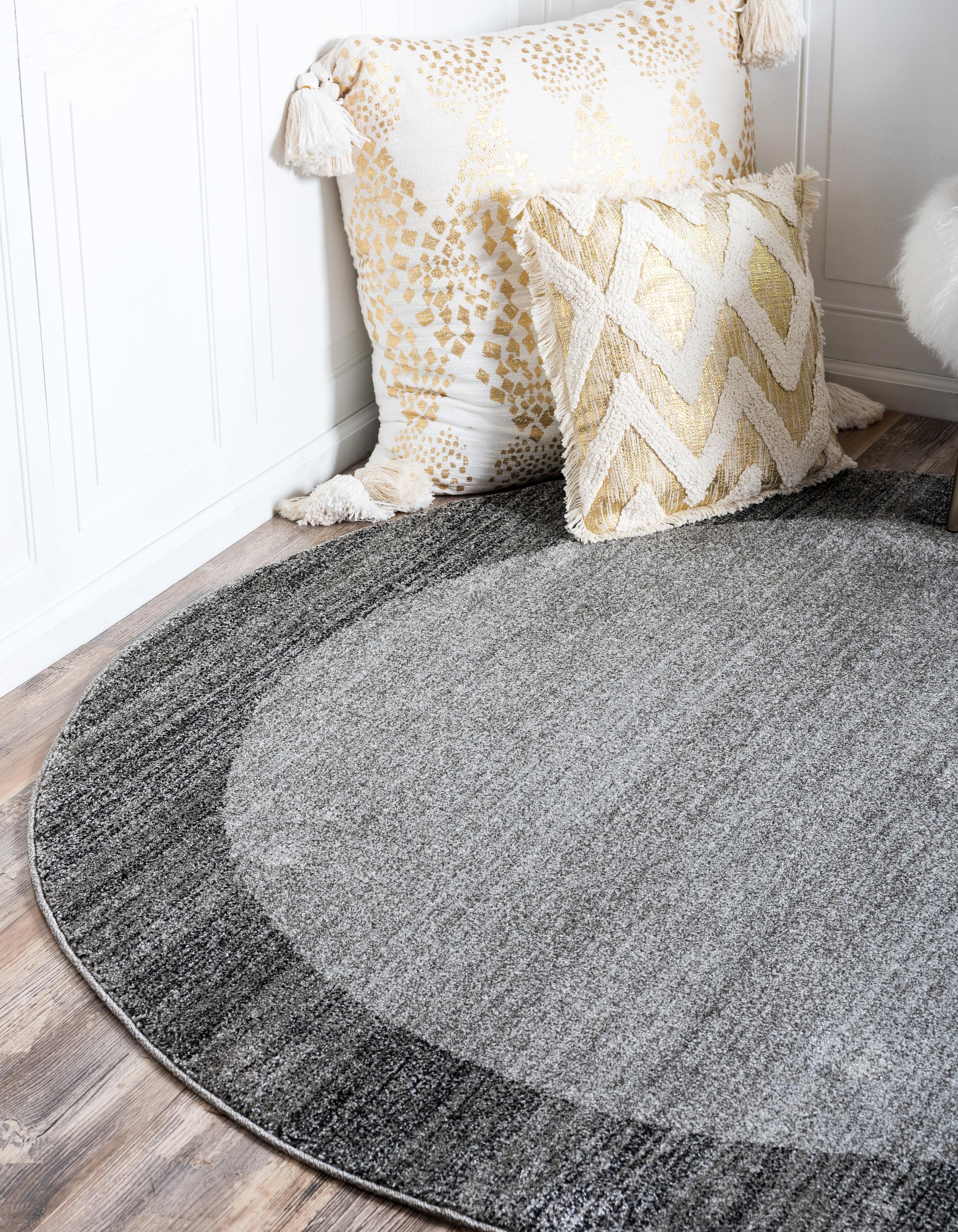 Light Gray 8' x 8' Loft Round Rug eSaleRugs