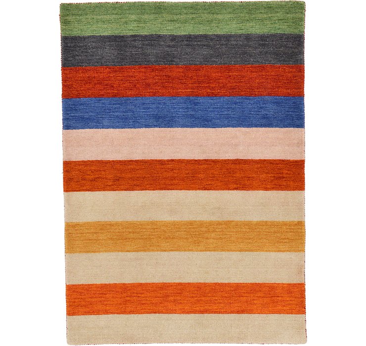 4' 7 x 6' 6 Indo Gabbeh Rug