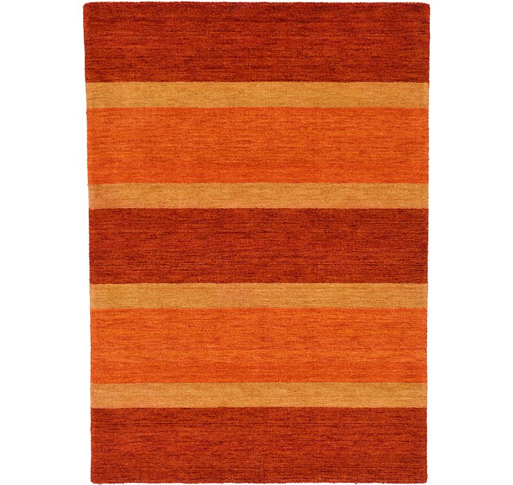 HandKnotted 4' 7 x 6' 5 Indo Gabbeh Rug