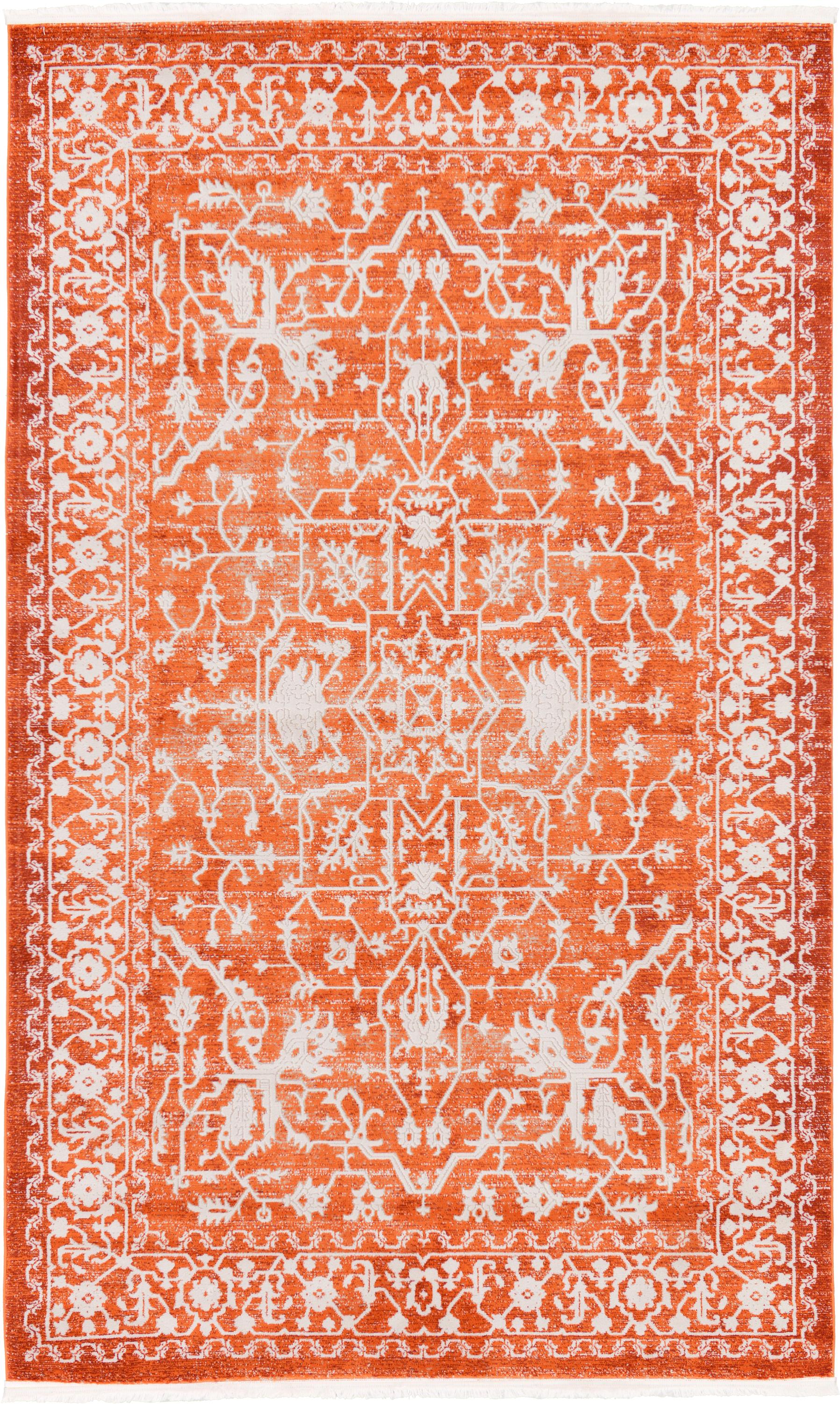 Terracotta 5' x 8' New Vintage Rug eSaleRugs