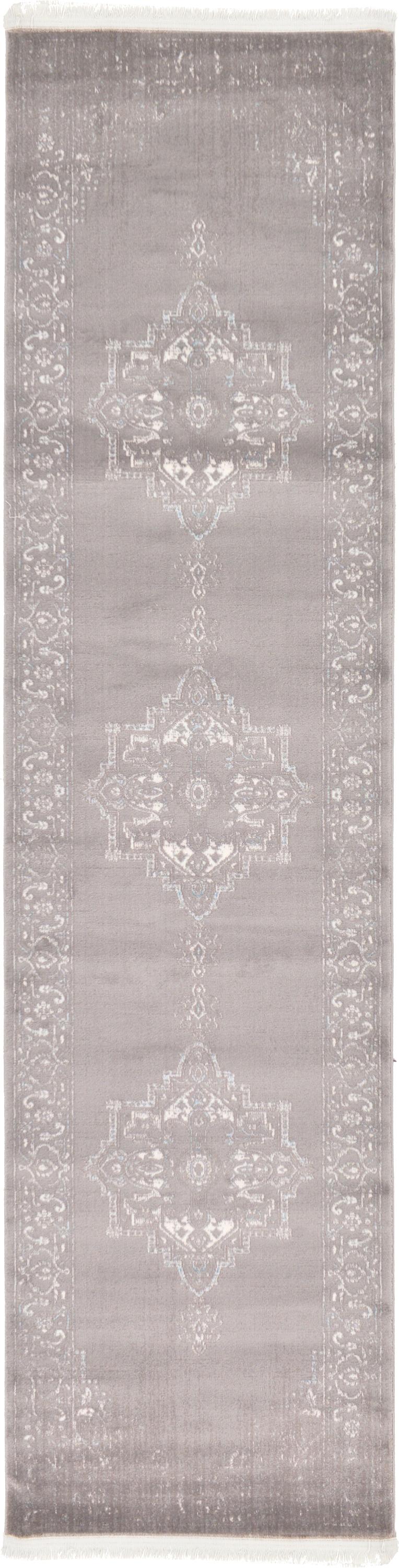 Light Gray 2' 7 x 10' New Vintage Runner Rug eSaleRugs