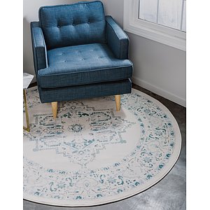 Unique Loom 4' x 4' New Classical Round Rug