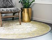 8' x 8' New Vintage Round Rug thumbnail