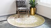 8' x 8' New Vintage Round Rug thumbnail