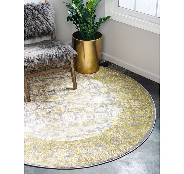 8' x 8' New Vintage Round Rug
