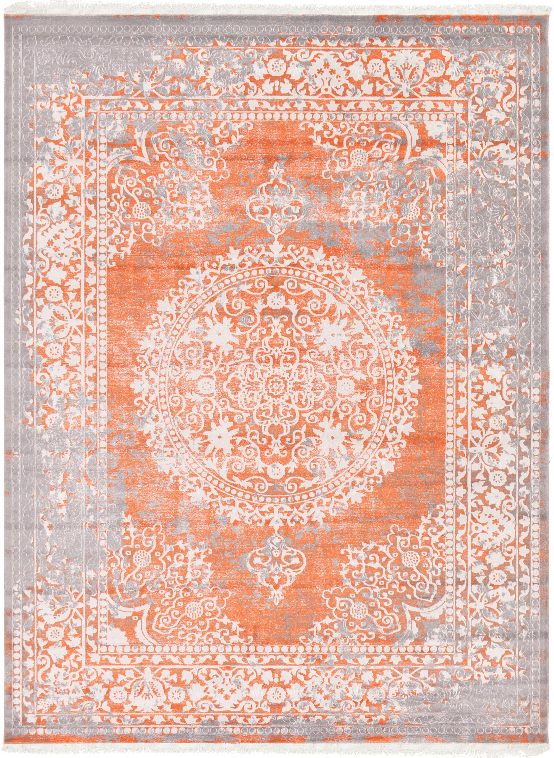 Terracotta 9' x 12' New Vintage Rug Area Rugs eSaleRugs