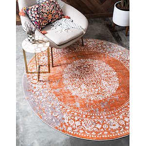 Unique Loom 6' x 6' New Classical Round Rug