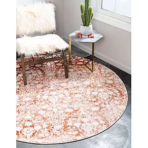 Unique Loom 8' x 8' New Classical Round Rug
