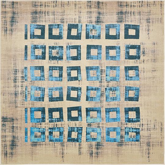 Teal 10' x 10' Dimensions Square Rug Area Rugs eSaleRugs