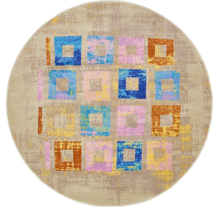 6' x 6' Dimensions Round Rug