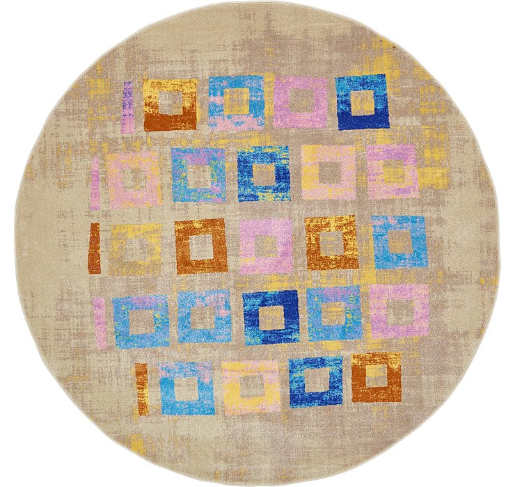 8' x 8' Dimensions Round Rug