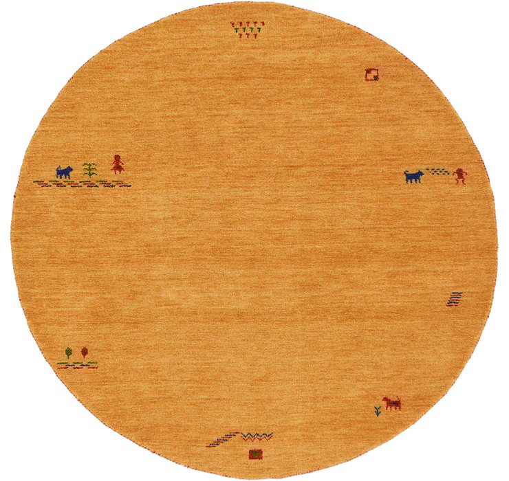 6' 6 x 6' 6 Indo Gabbeh Round Rug