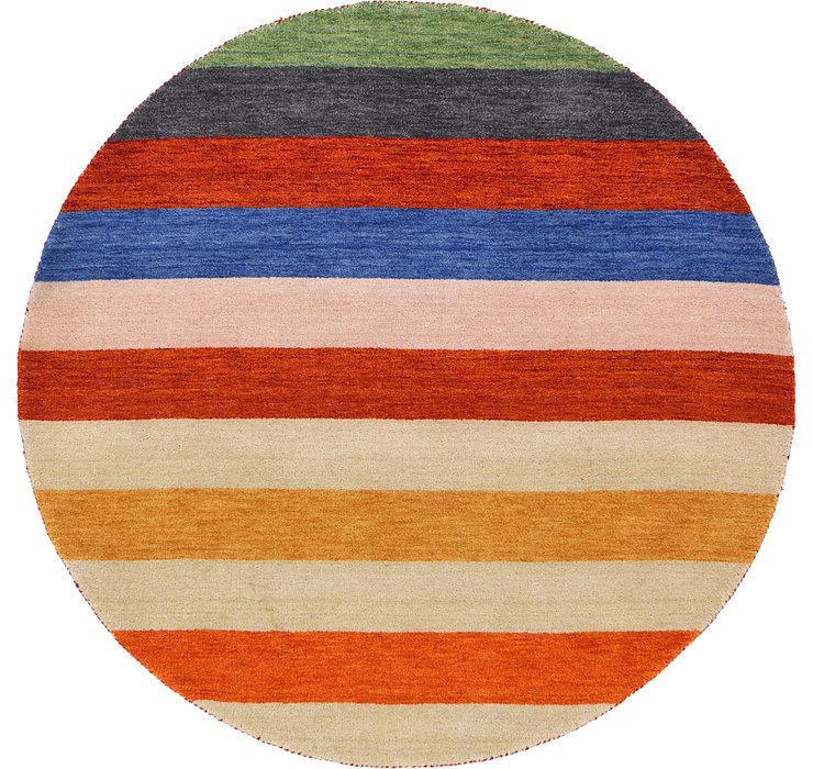 5' 7 x 5' 7 Indo Gabbeh Round Rug