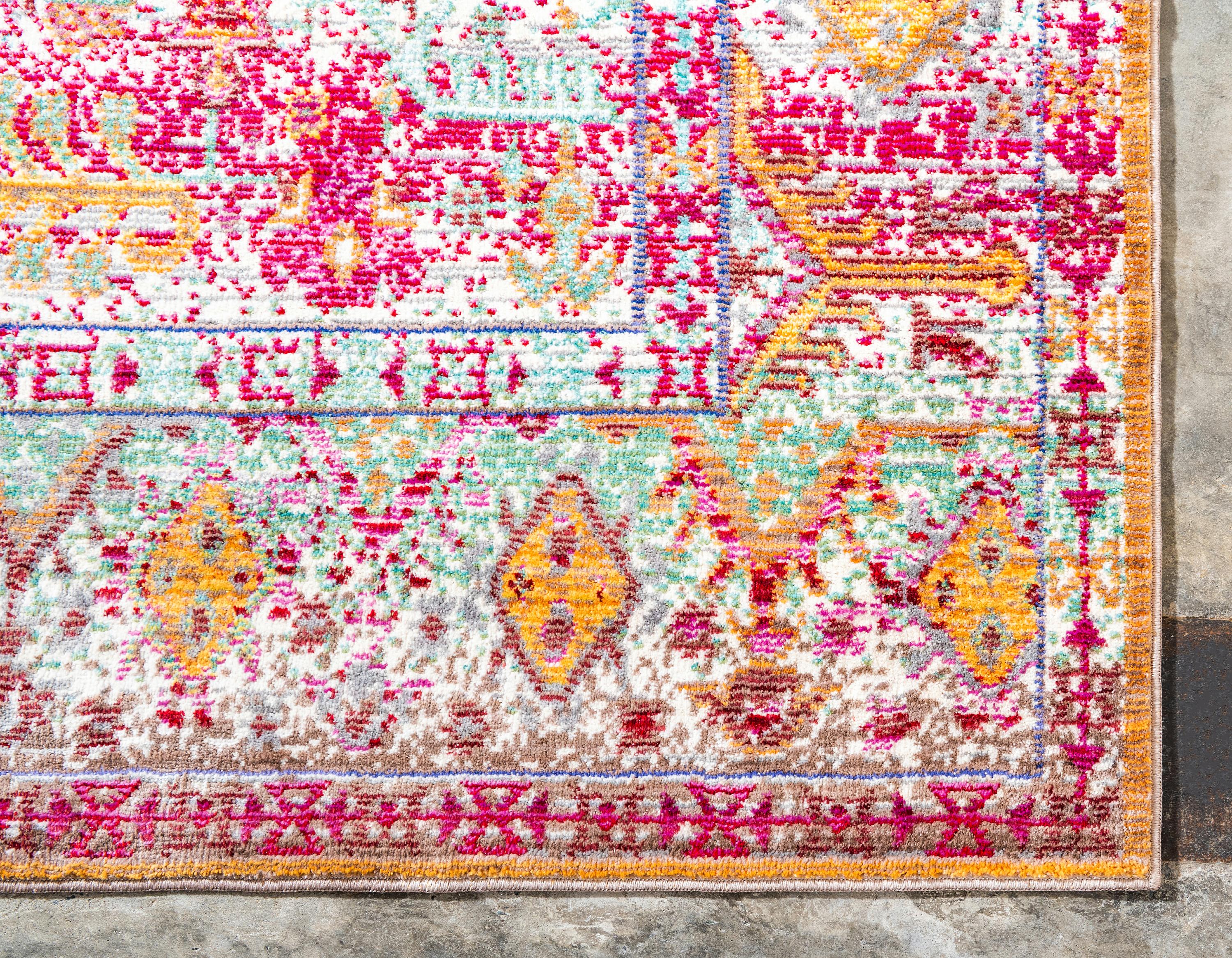 Light Green 2' 7 x 9' 10 Aqua Runner Rug eSaleRugs