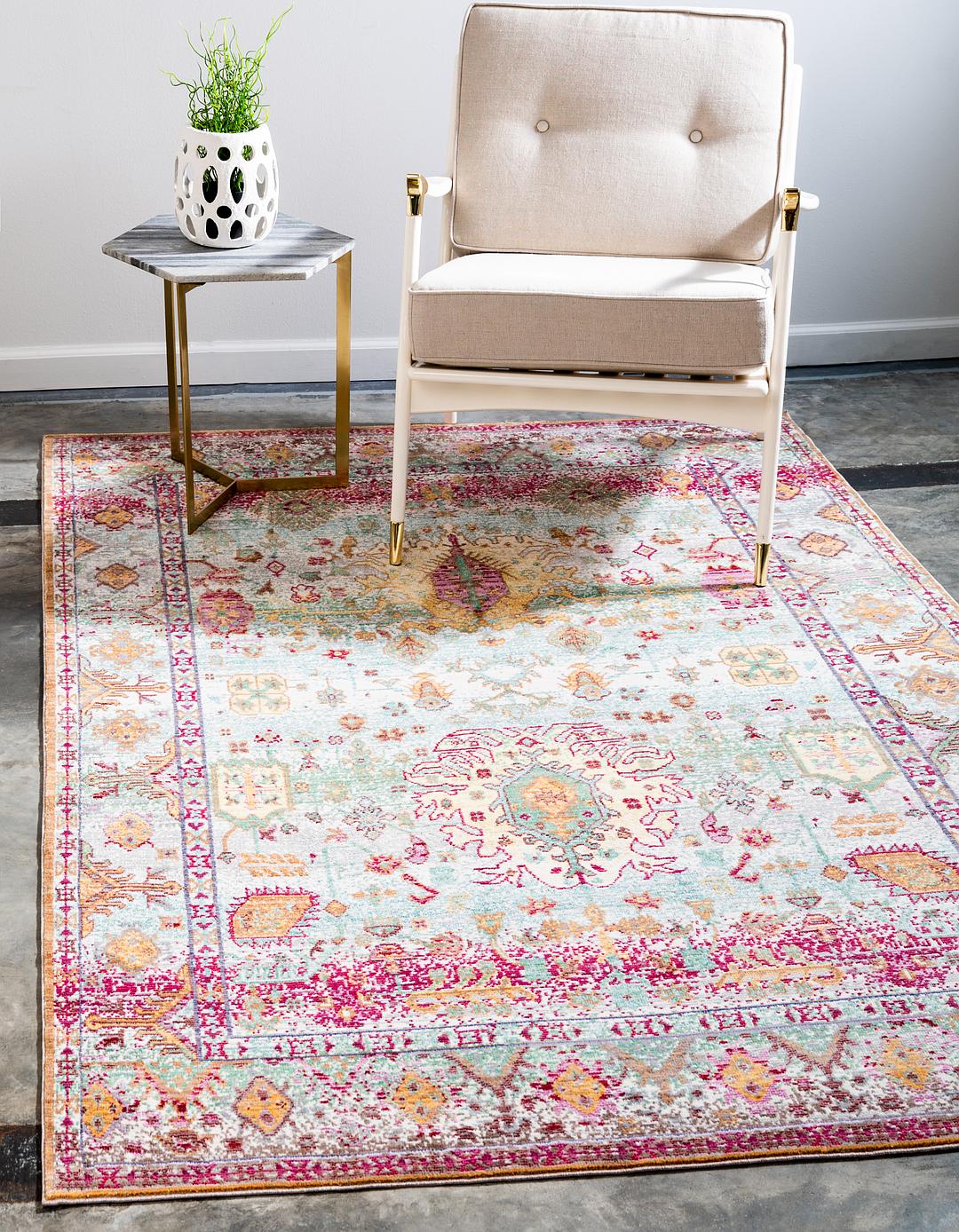 Light Green 152cm x 245cm Aqua Rug Area Rugs AU Rugs