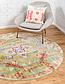 6' x 6' Aqua Round Rug thumbnail