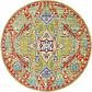 6' x 6' Aqua Round Rug thumbnail