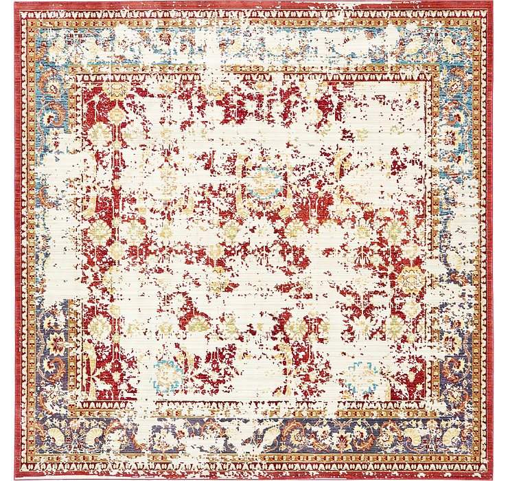 8' x 8' Aqua Square Rug