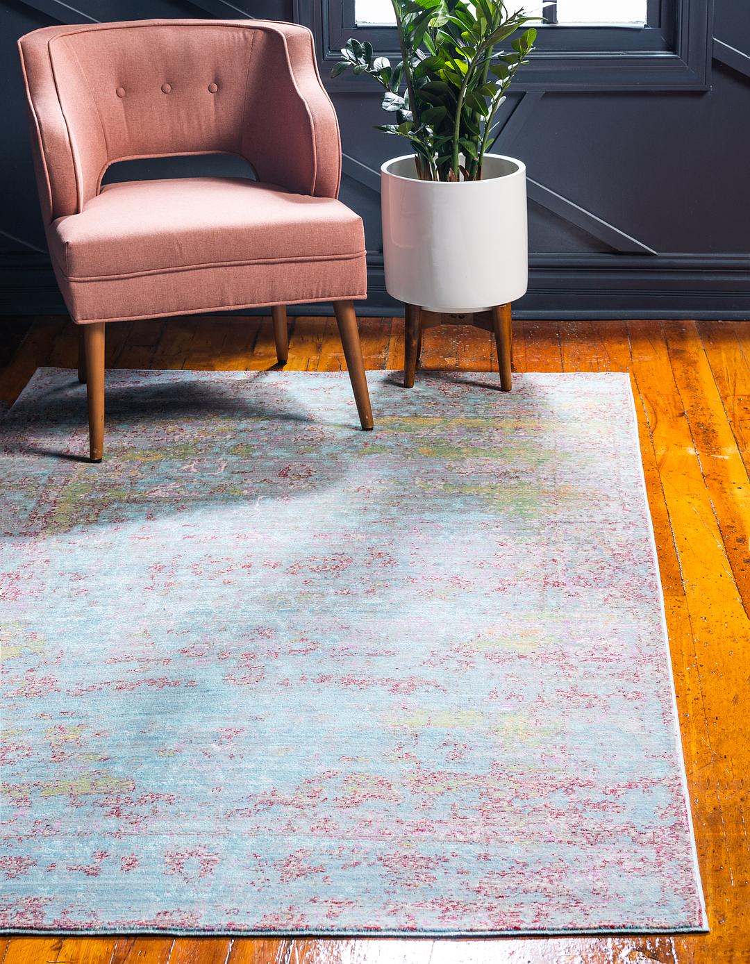 Blue 7' x 9' 10 Aqua Rug Area Rugs eSaleRugs