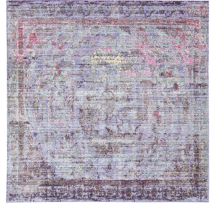 8' x 8' Aqua Square Rug