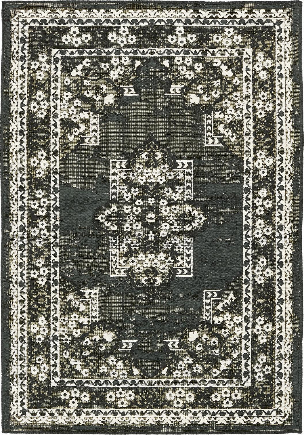 Black 4' 9 x 6' 7 Nomad Rug Area Rugs eSaleRugs